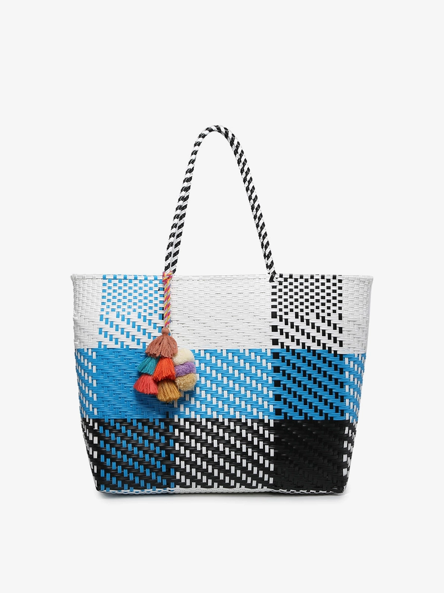 Polished Detail Shelby Handwoven Tote