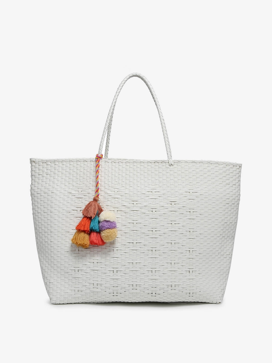 Shelby Handwoven Tote Premium accessory