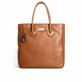 Compact Journey Essex Travel Tote, Cognac Leather
