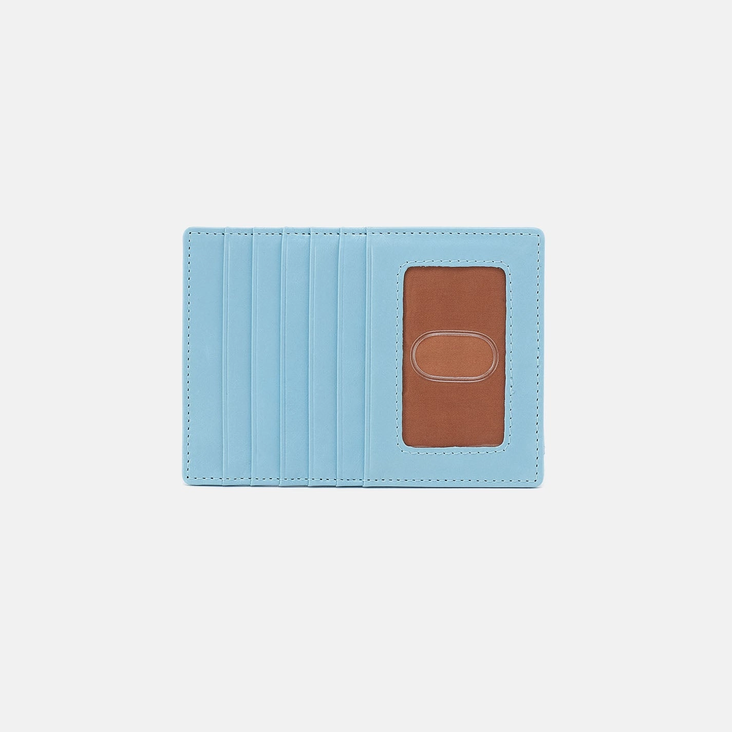Contemporary Touch Versatile Function Euro Slide Card Case In Polished Leather - Stratosphere