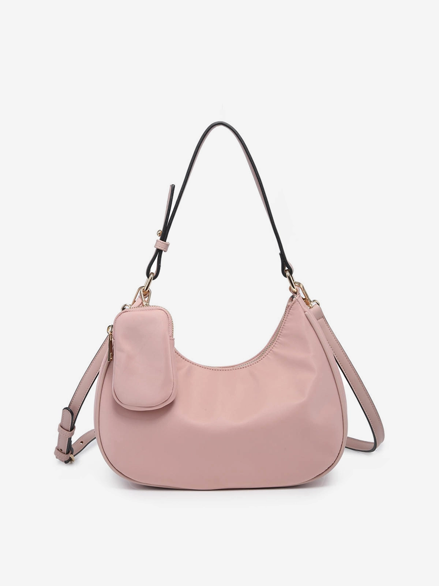 Jada Vegan Nylon Shoulder Bag Everyday Use Timeless Detailing