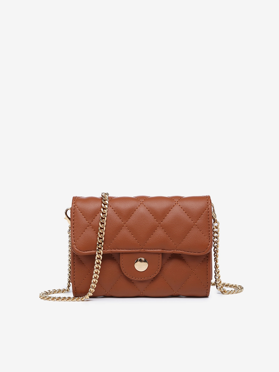 Lightweight Feel Everette Vegan Quilted Clutch/Crossbody