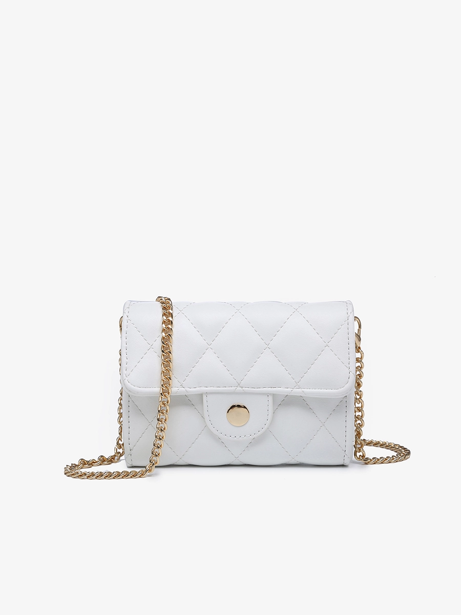 Timeless Beauty Everette Vegan Quilted Clutch/Crossbody