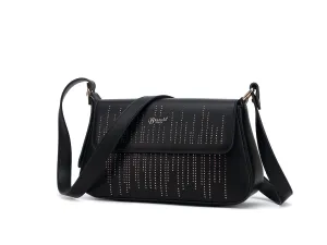 Unique shape carrier Modern Minimalism Rainy Night Vegan Leather CrossBody Bag