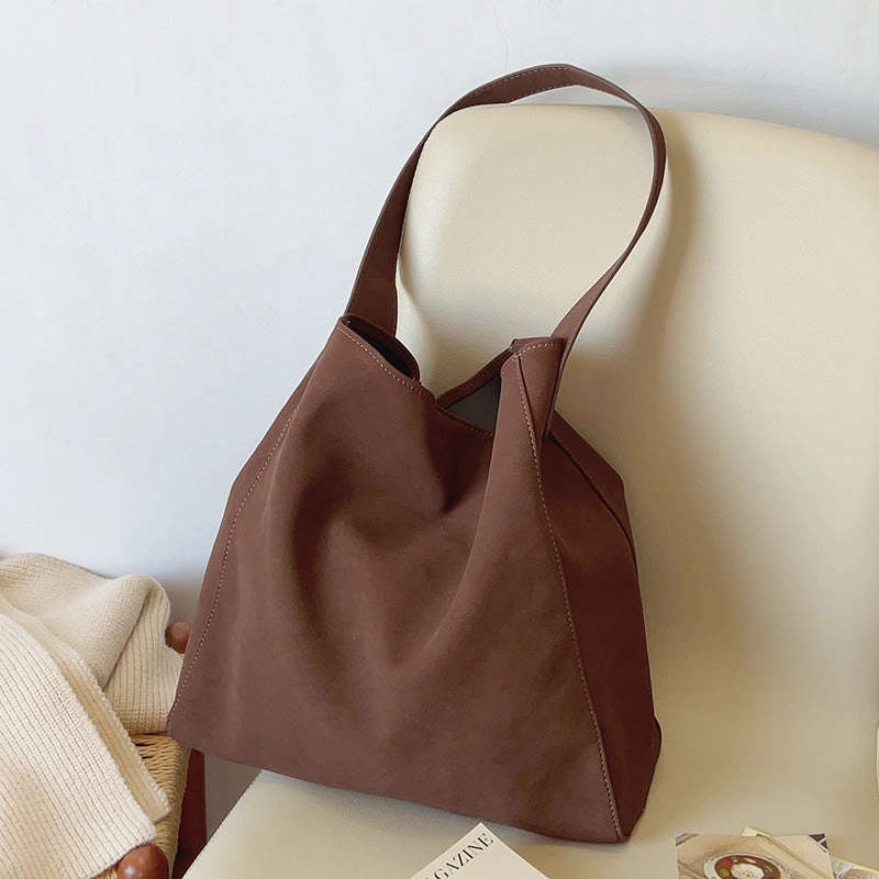 Outdoor Carry work commute Elena Handbags Soft Suede Shoulder Bag