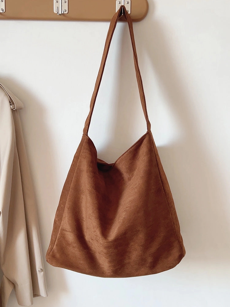 Elena Handbags Soft Suede Shoulder Bag Everyday Reliability Effortless Travel