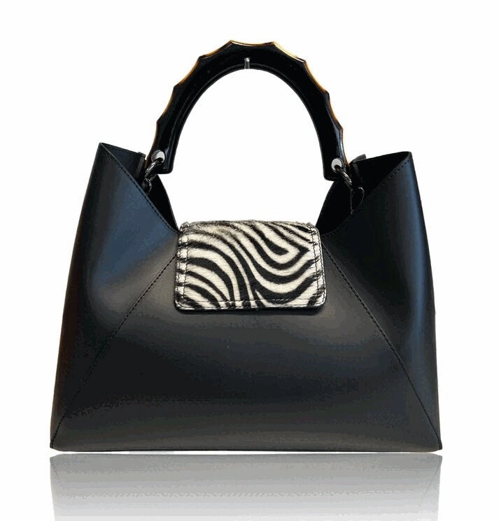 Urban Function Italian Leather "Chloe" Pony Flap Handbag