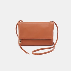 Grant Small Crossbody In Pebbled Leather - Butterscotch Adjustable Strap