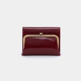 Stylish financial accessory Robin Compact Wallet in Polished Leather - Saddleberry