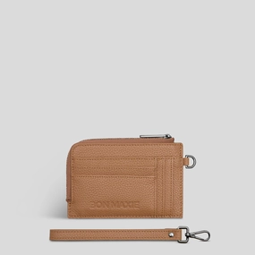 Everyday Mini Wallet in full-grain pebbled leather -- Tan Practical Form Functional Accessory