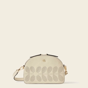 Babaluna Crossbody - Cream Punched Flower Casual Lifestyle