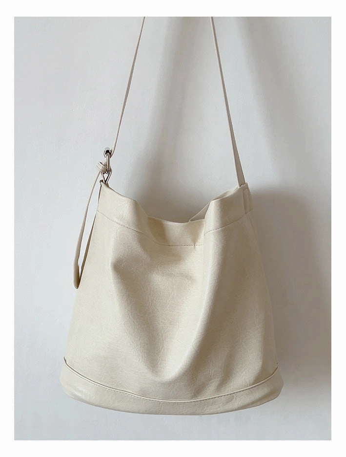 Simple Functionality Simple Travel Elena Handbags Retro Bucket Leather Bag