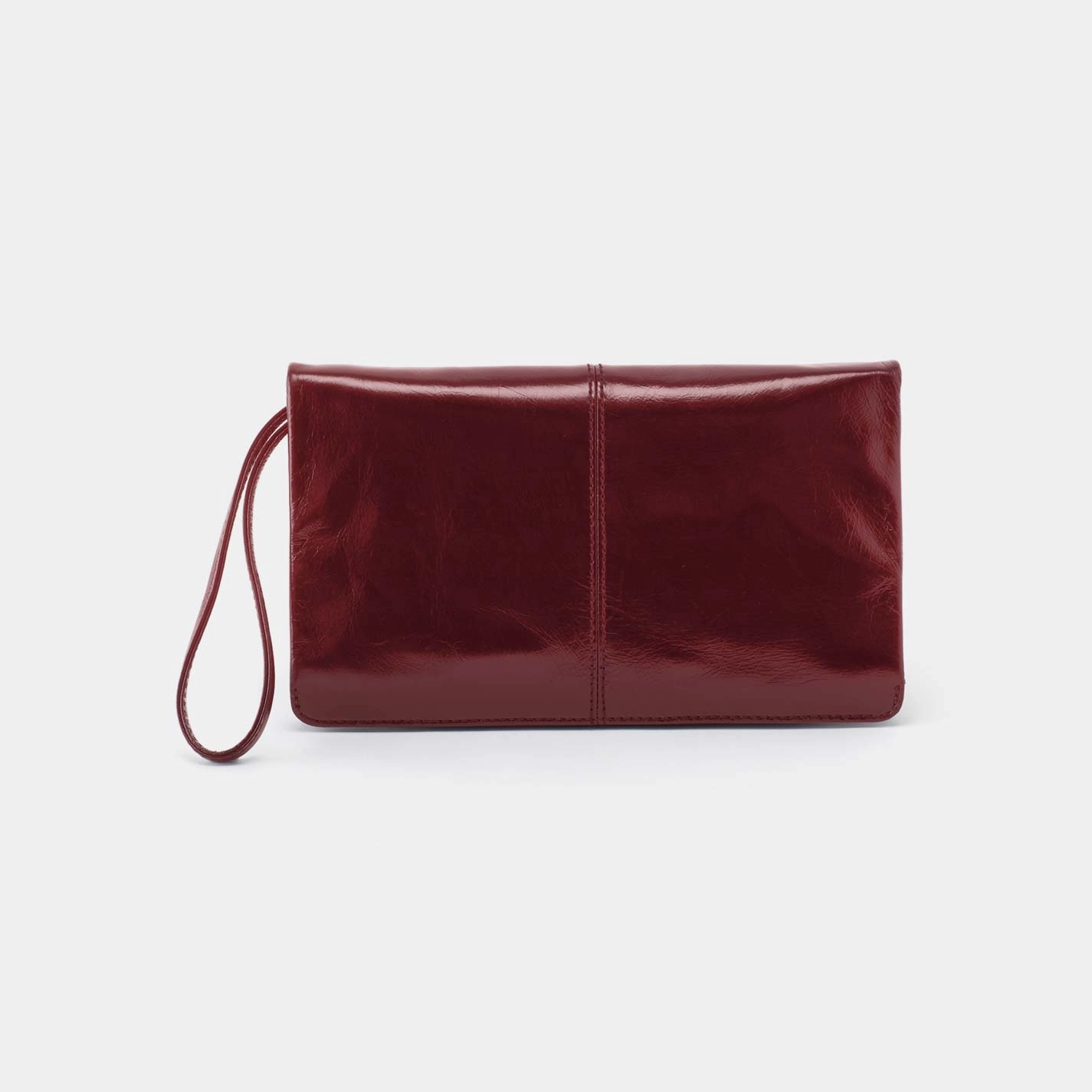 Evolve Wristlet in Polished Leather - Saddleberry Multi-functional money holder Everyday Utility