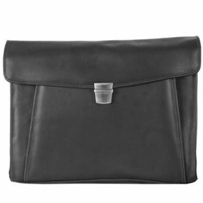 Executive Leather Portfolio Daily Functionality Street Style