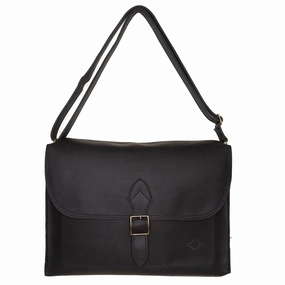 Ezra Laptop Bag: Black Lightweight and easy to carry for all-day use