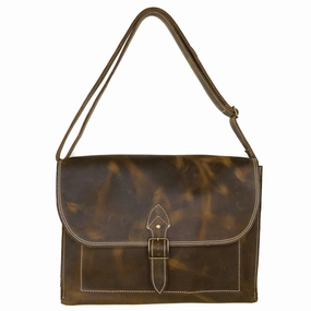 Ezra Laptop Bag: Tobacco Trendy Commuter Look Essential Carry