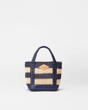 Work Utility Trendy Shopper Dawn/Natural Stripe Crochet Mini Crochet Tote