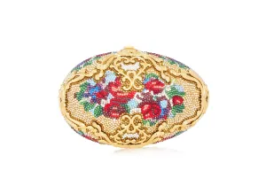 Modern Evening 60th Anniversary Celebration Egg Filigree Savonnerie (Limited Edition 1970's)