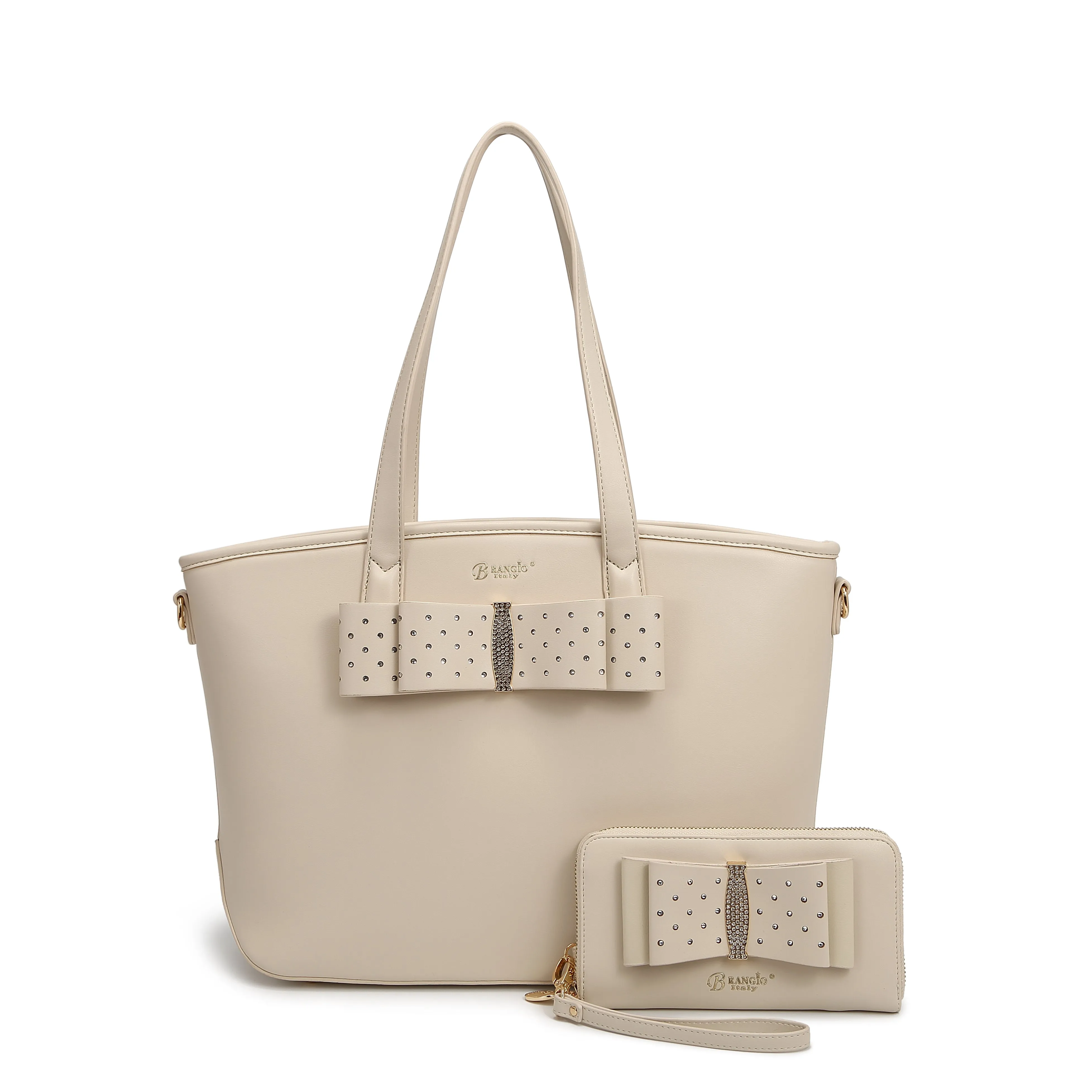 Timeless Lifestyle Smart Lifestyle Brangio Elegant Bow Tote & Wallet Set