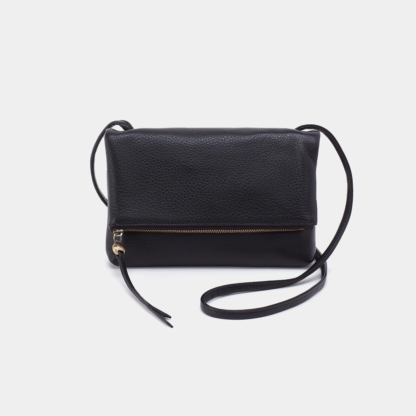 outdoor durability Casual Gear Grant Small Crossbody In Pebbled Leather - Black
