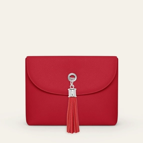 Everyday Carry Jasmine Crossbody | Pillarbox Red with Silver hardware