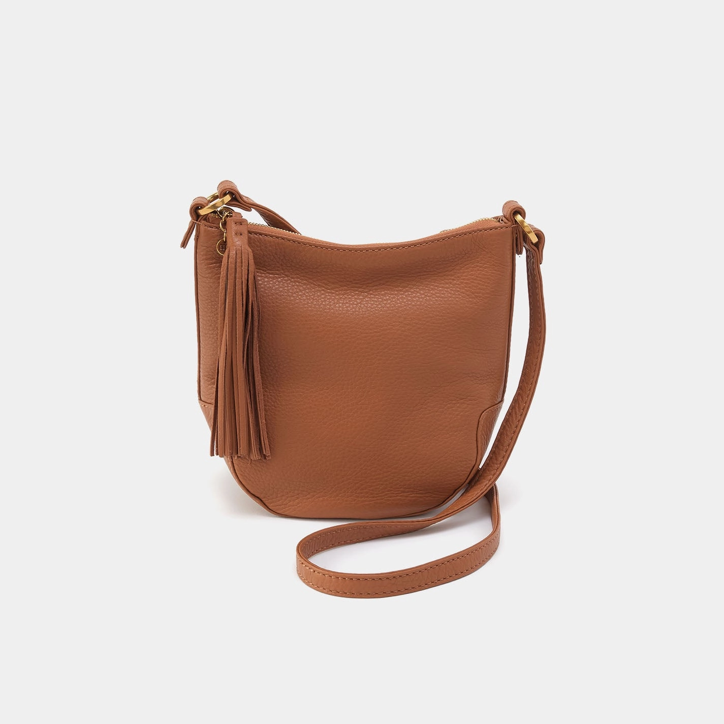 Lexi Crossbody in Pebbled Leather - Warm Honey Versatile Fashion Style Strong build ensures that the bag will last through daily use