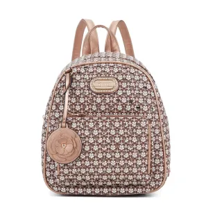 Fashion Detail Brangio Chic Floral Brown Backpack