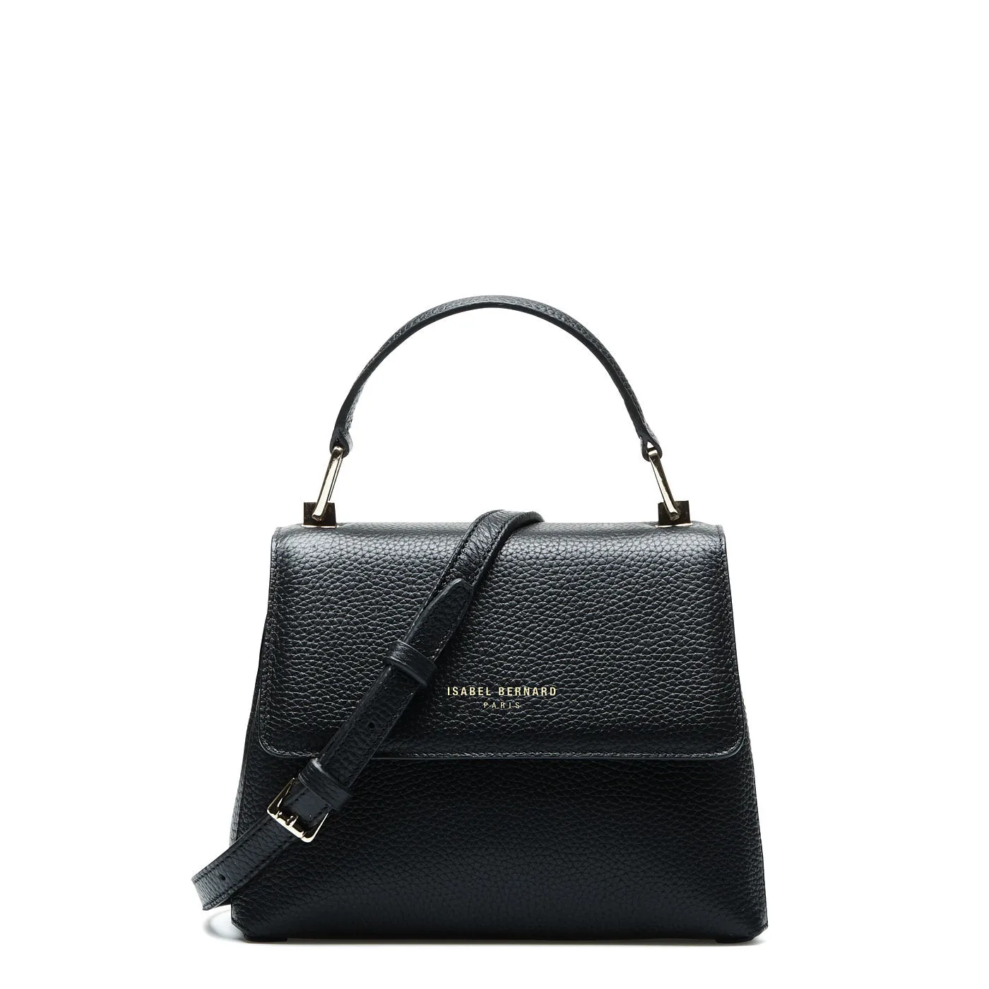 Femme Forte Heline black calfskin leather handbag Functional crossbody Daily Feature