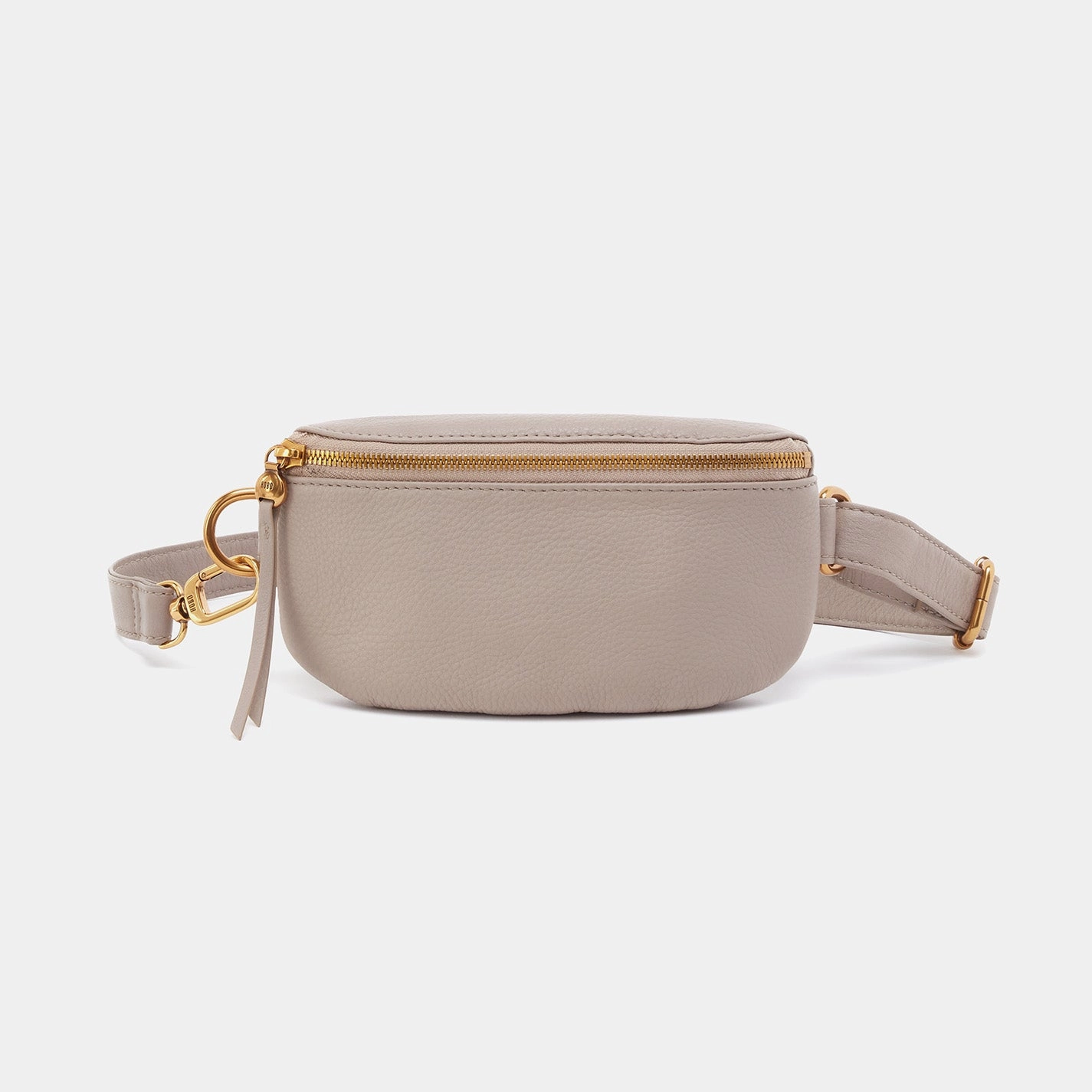 Practical Choice Functional Companion Fern Belt Bag In Pebbled Leather - Taupe