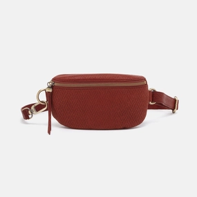 Fern Belt Bag In Soft Embossed Leather - Tuscan Brown Outdoor Explorer Street Fashion