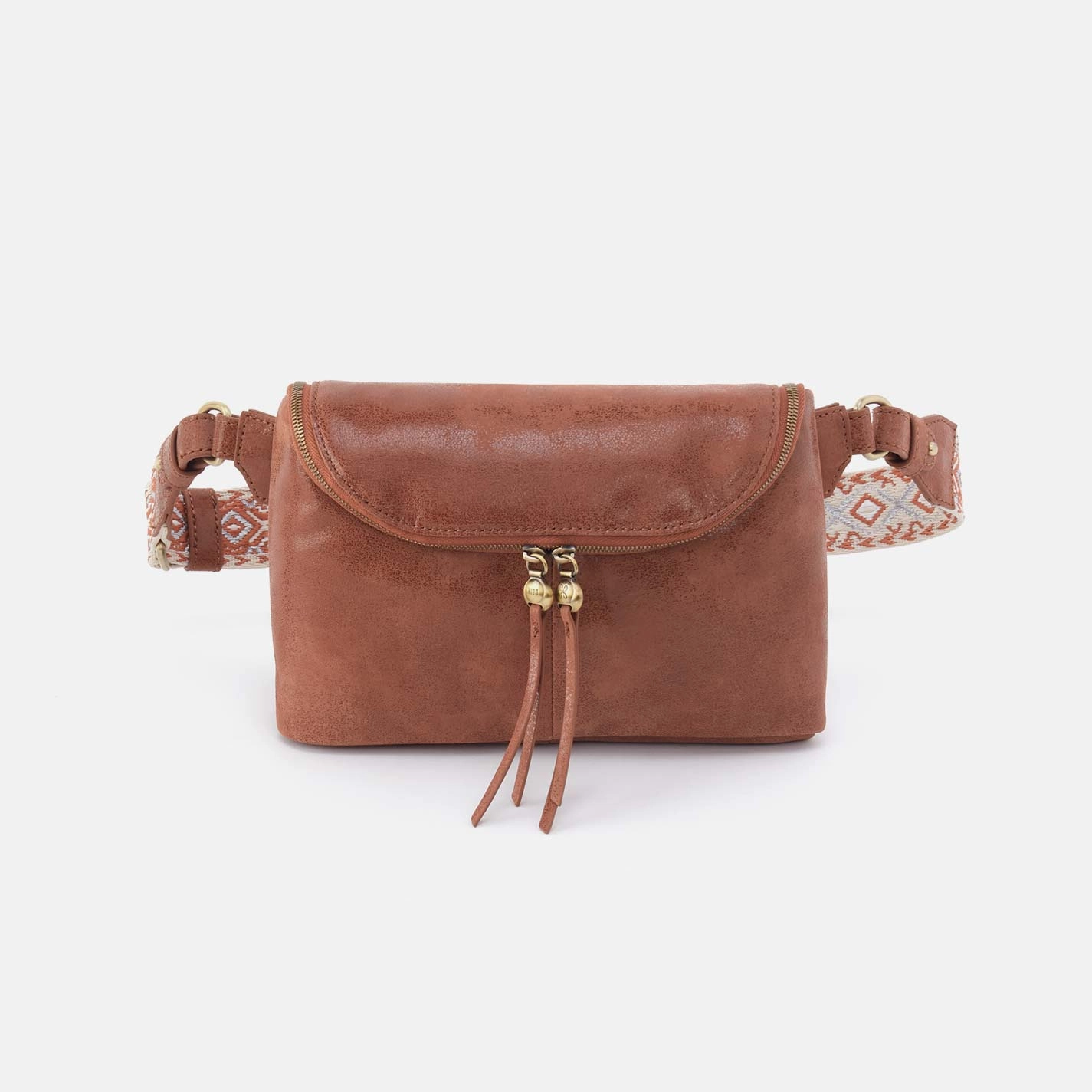 Fern Large Belt Bag in Buffed Leather - Burnished Saddle Daily Use Outdoor Style