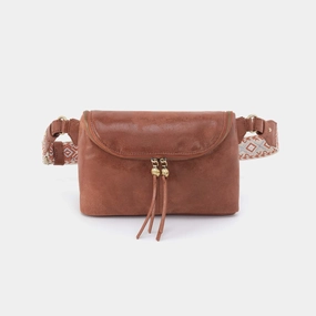 Fern Large Belt Bag in Buffed Leather - Burnished Saddle Outfit Upgrade