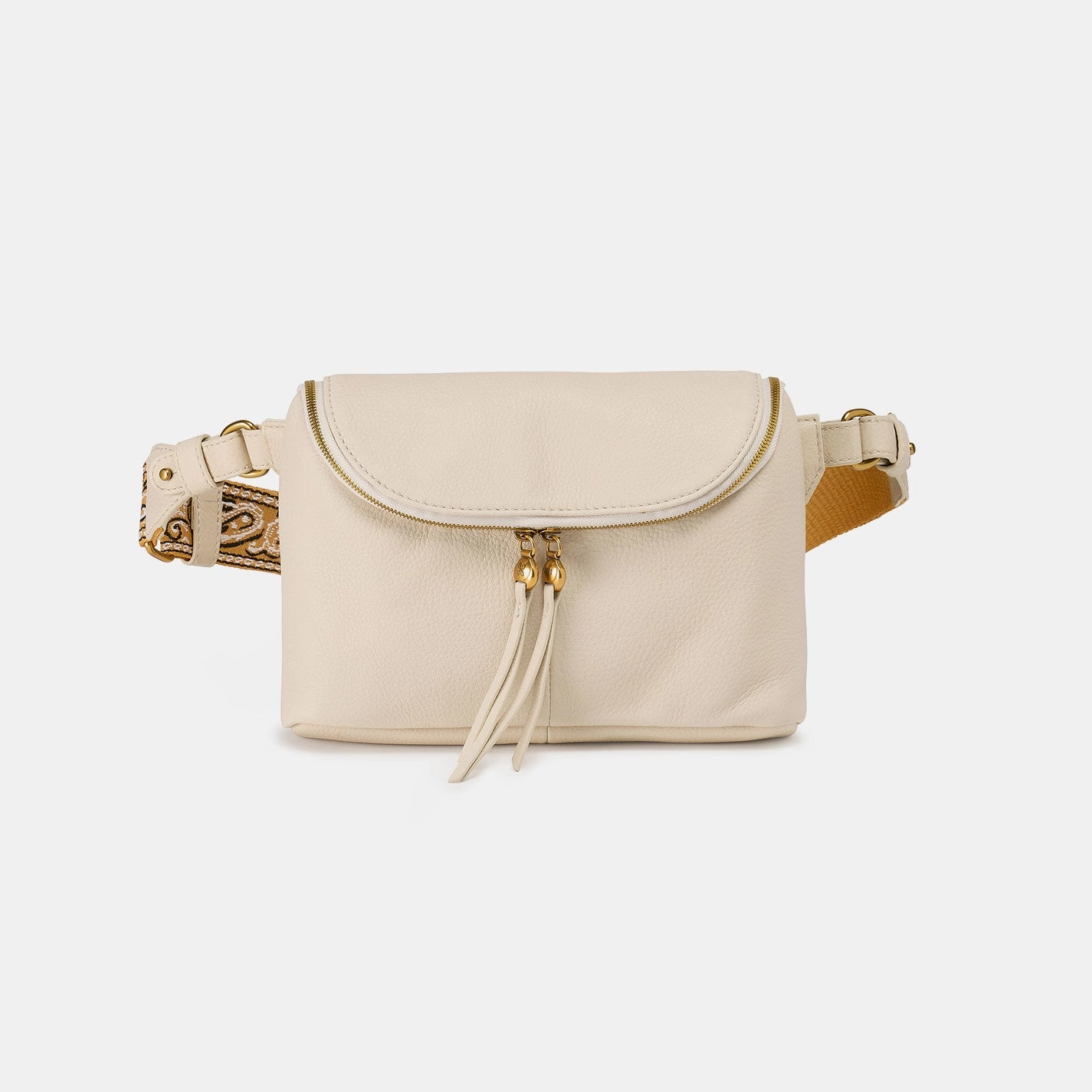 Classic Companion Fern Large Belt Bag In Pebbled Leather - Birch