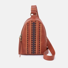 Fern Sling in Smooth Leather with Multi Stitch - Timberline Compact yet spacious enough to fit your daily essentials Hands-Free Carry