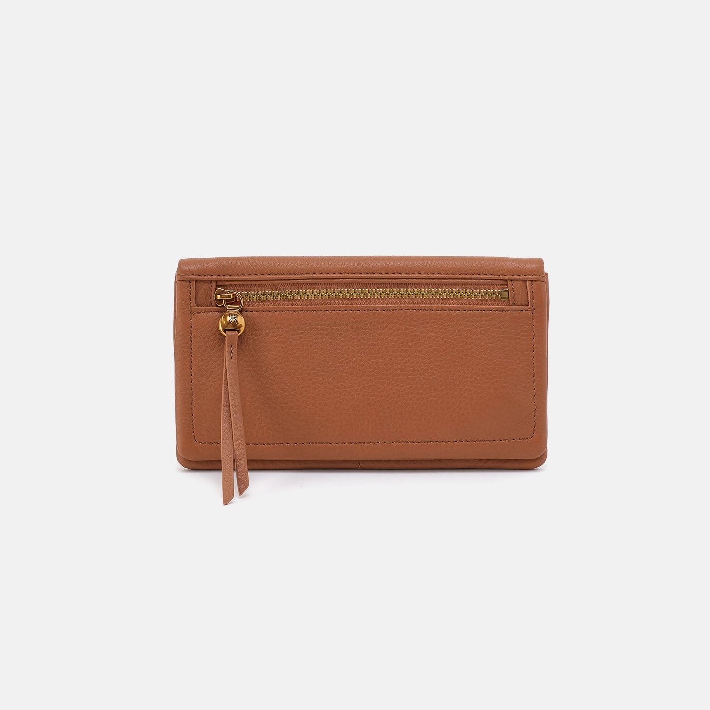 Lumen Continental Wallet in Pebbled Leather - Warm Honey Compact Structure Portable Gear