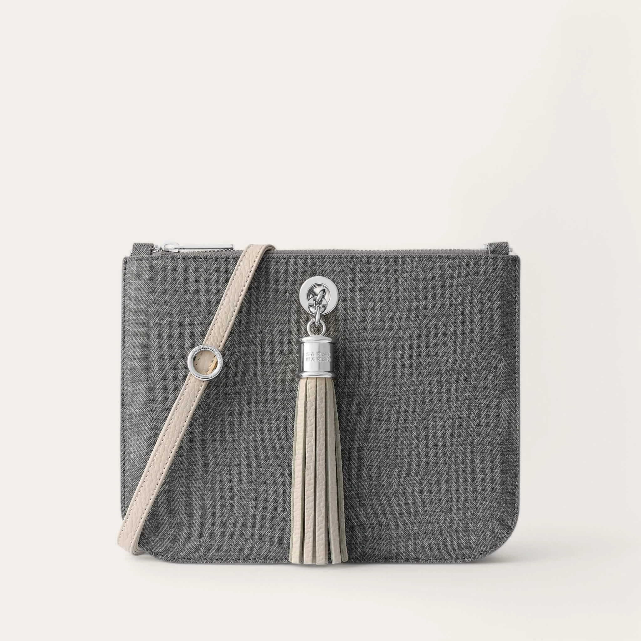 Ivy | Charcoal Porcelain with Silver hardware Modern Appeal Lightweight Functionality