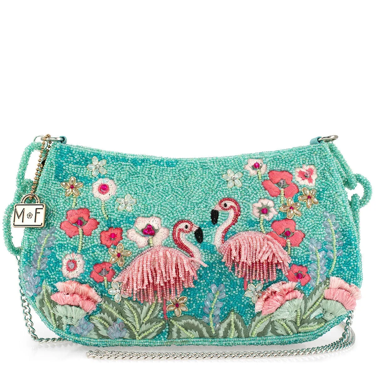 Flirty Flamingos Crossbody Discreet Branding Stylish buckle