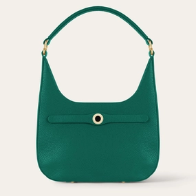 Florence Shoulder Bag | Evergreen with Gold hardware Elegant Touch Compact accessory