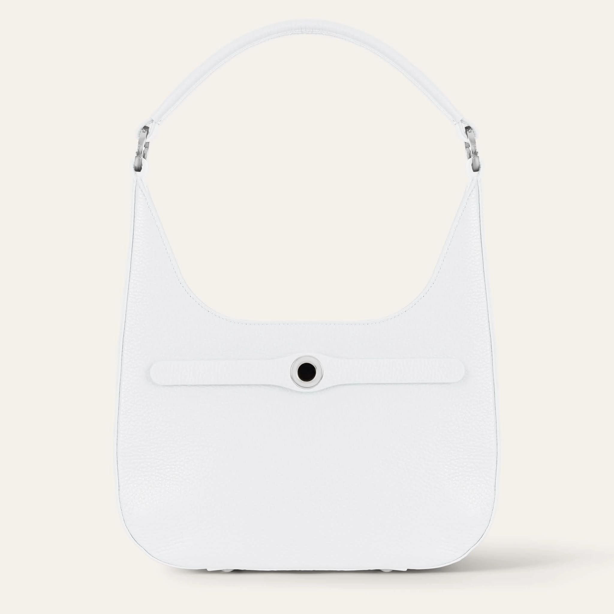 Practical Design Florence Shoulder Bag | White with Silver hardware