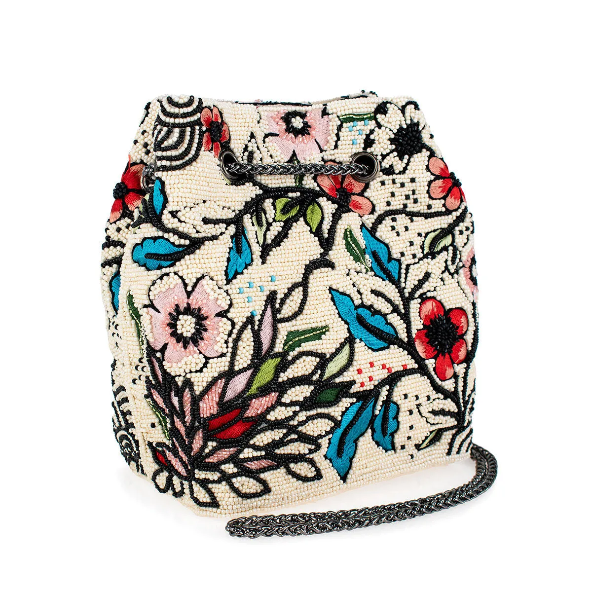 Polished Surface Luxury Accent Flower Child Convertible Crossbody/Shoulder Handbag