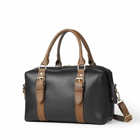 Fly bag black & brown Fine Stitching