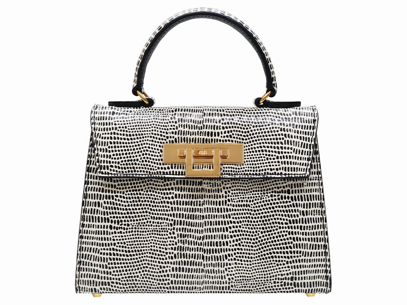 Fonteyn Midi Snakeskin - Black/White Classic Companion