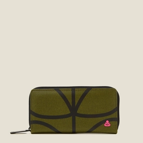 Forget Me Not Wallet - Giant Linear Stem Olive Urban Everyday