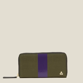 Forget Me Not Wallet - Shiny Stripe Spruce Purple Refined Look Portable Travel