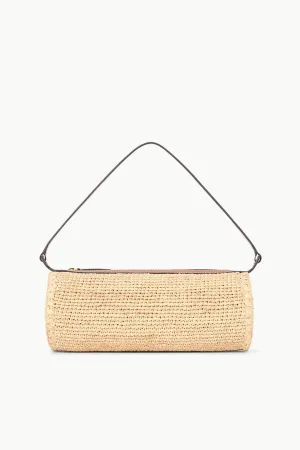 Lightweight crossbody purse MINI TARU RAFFIA BAG | NATURAL TAN