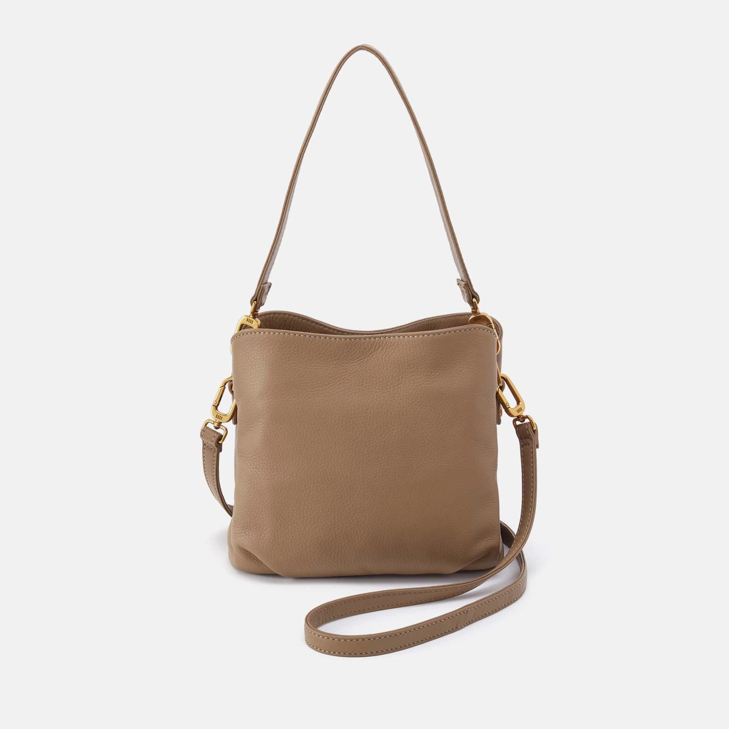 Starr Convertible Bag Shoulder in Pebbled Leather - Cedar Sagebrush Modern Function Crossbody Style