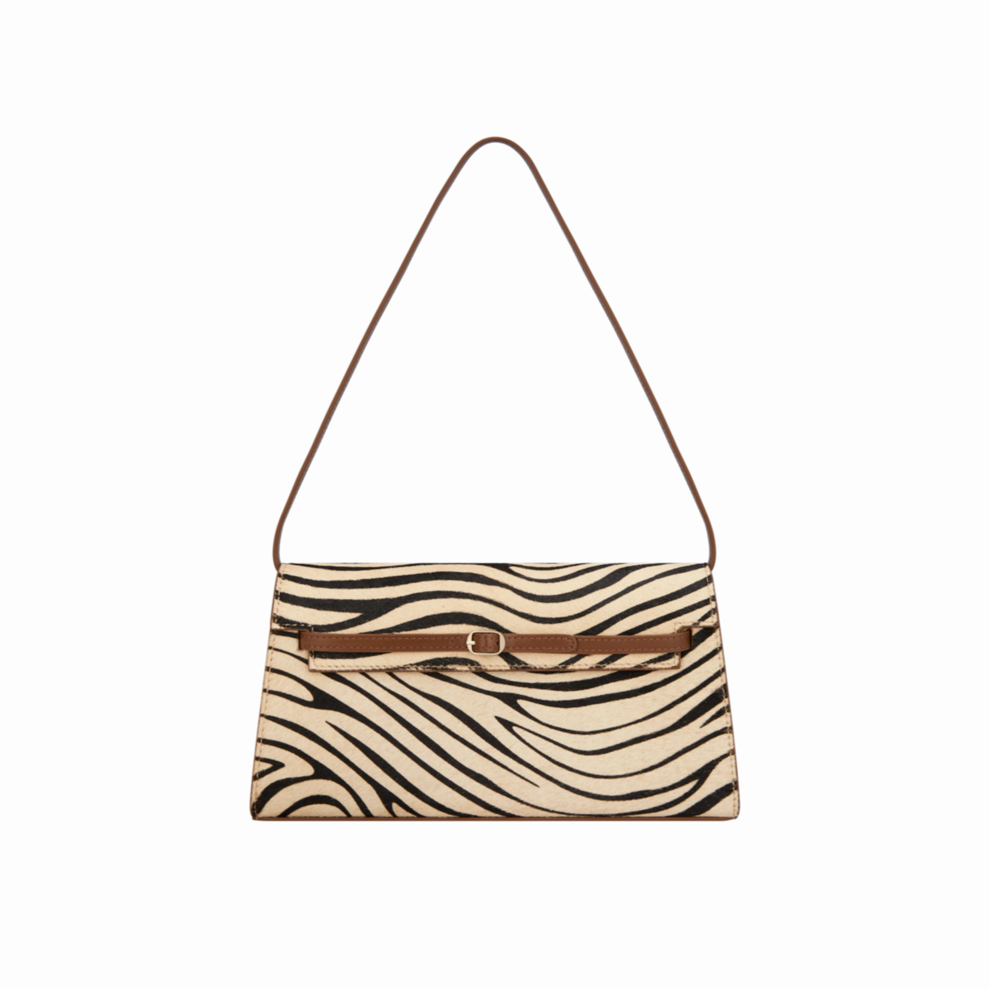 Practical Feature Soft Finish Zebra Shoulder Bag