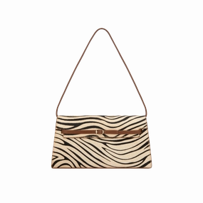 Practical Feature Soft Finish Zebra Shoulder Bag