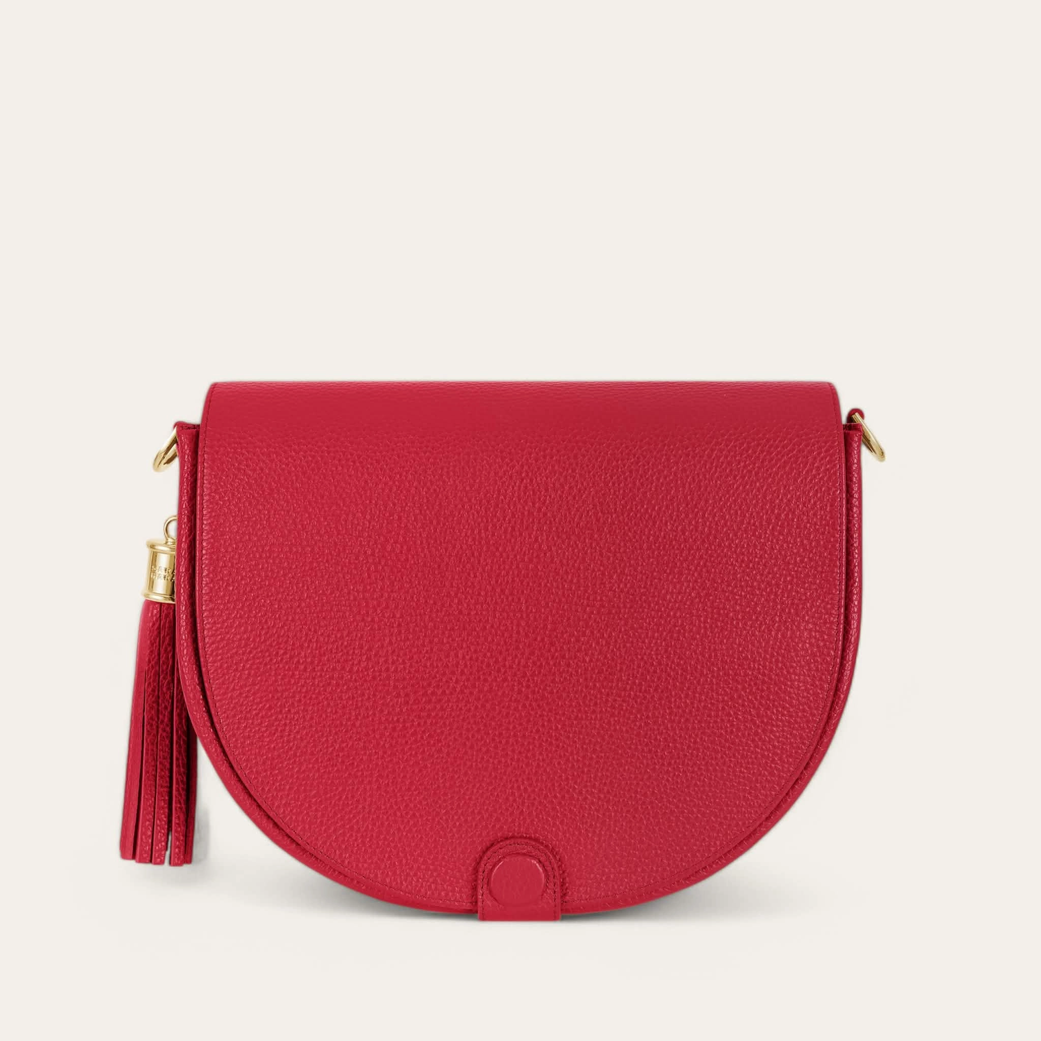 Luna Satchel | Pillarbox Red with Gold hardware Street Utility