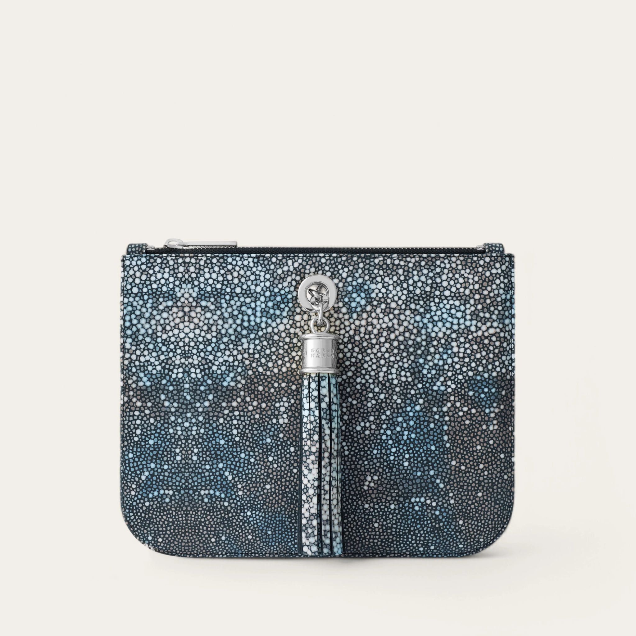 Ivy | Multi Colour Shagreen with Silver hardware Travel Companion